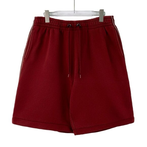 Burberry Red Side Logo Cotton Drawstring Casual Shorts Size L - Picture 1 of 6